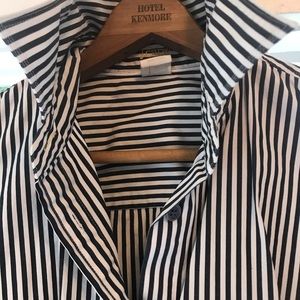 J.Crew striped button up blouse